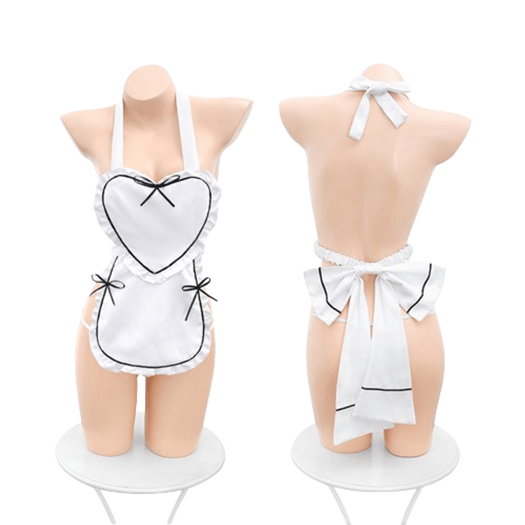 Love Apron Butterfly Buttless Maid Costume Erotic Lingerie Sexy Free Uniform Set - Yami.com Love Apron Butterfly Buttless Maid Costume Erotic Lingerie Sexy Free Uniform Set - Yami.com