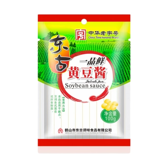 【中国直邮】 东古 一品鲜黄豆酱东北原味沾菜沾大葱100g*1袋