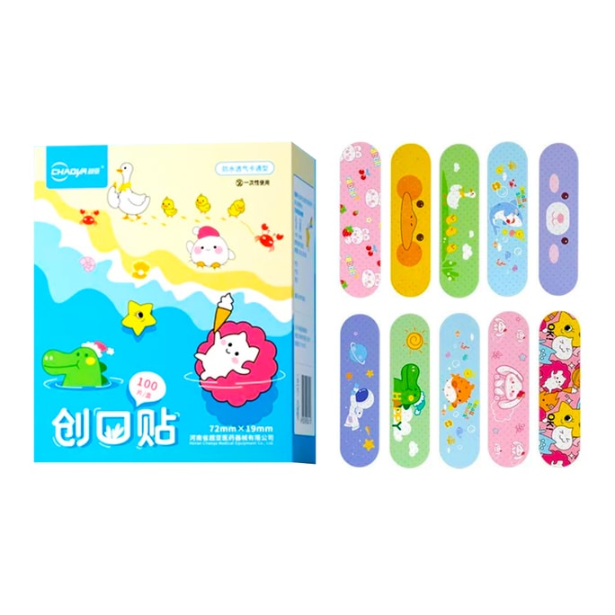 Cute Band-Aids Light And Comfortable 72mm×19mm 100Pcs/Box