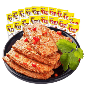 Torn meat vegetarian steak bean dry snacks latiao salt small halogen snack food a total of about [40 packages] barbecue