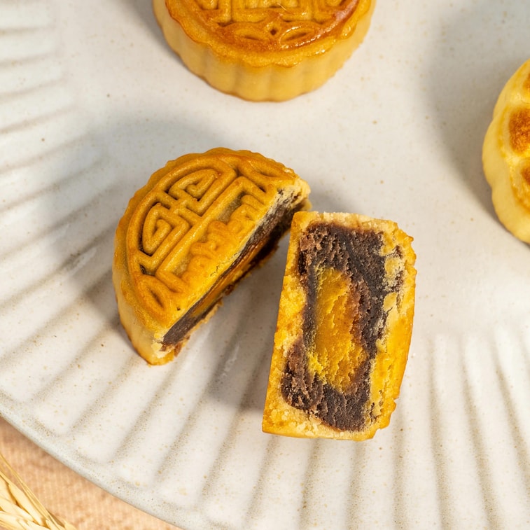 Panda Mooncake Gift Box,9 Flavor 10 Pieces 21.87 oz 9