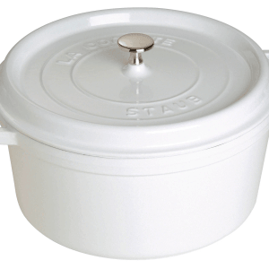 Cast Iron 7-qt Round Cocotte 7-qt / White