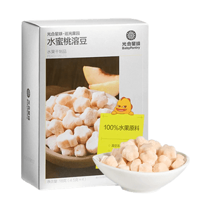 Peach Yogurt Melts, 0.63 oz【Instant-Dissolving Baby First Snack】