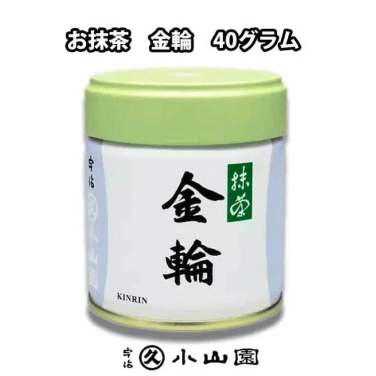 日本直邮】 日本丸久小山园宇治抹茶金轮无糖抹茶粉茶道用烘焙甜品用40g