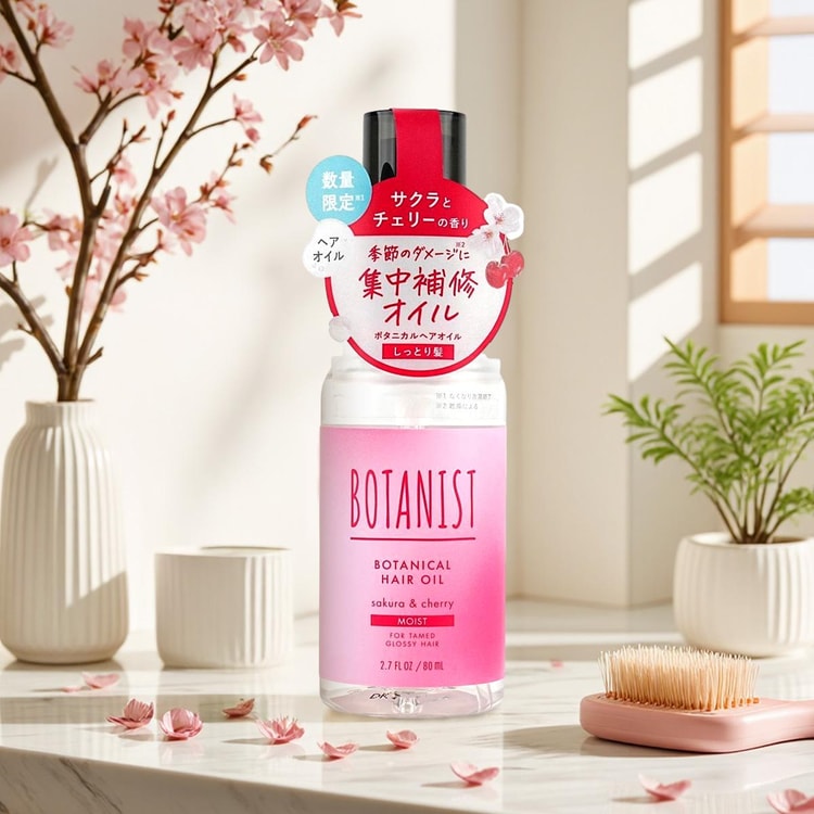 BOTANIST ボタニカルモイストヘアオイル サクラ＆チェリー 2.7 fl.oz