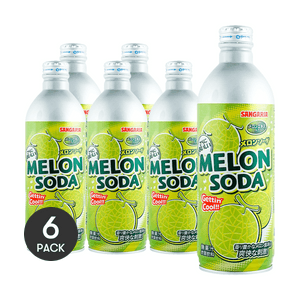 Soda Drink Melon Flavor,17.63 oz *6【6 Packs】