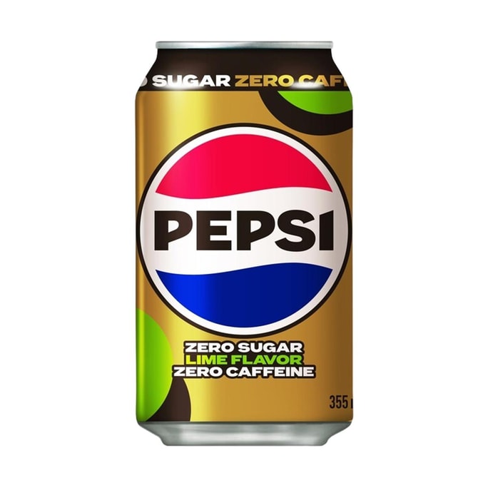 Pepsi Cola  Lime Flavor,12 fl oz【0 Sugar 0 Caffeine 】