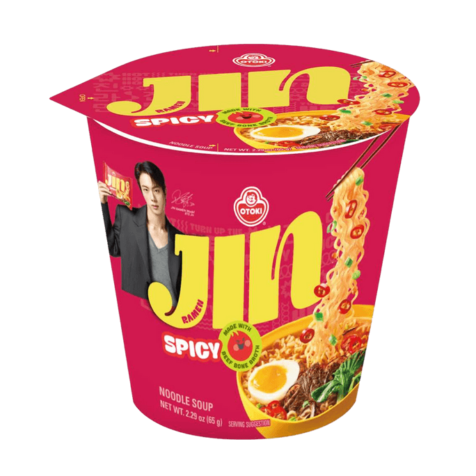 韓國OTTOGI / OTOKI不倒翁 JIN拉麵泡麵 辣味 杯裝 65g 【韓國國民泡麵】【BTS同款】【Jin同款】