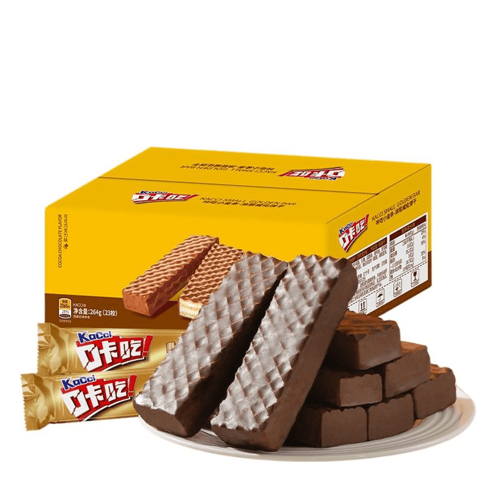 Hongyikaka Eating Small Gold Bars Weihua Biscuits Cocoa Chocolate Snacks Afternoon Tea Snacks 264g * 1 Box