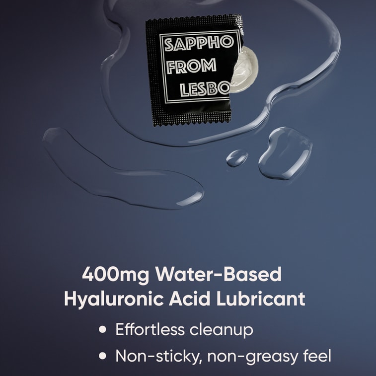 SAPPHOFROMLESBOS 싱귤래리티 핑거 슬리브 (히알루론산 윤활제 함유), 성인 여성용 섹스 토이, 레즈비언 발렌타인데이 필수품, 1박스 (12개입) 4