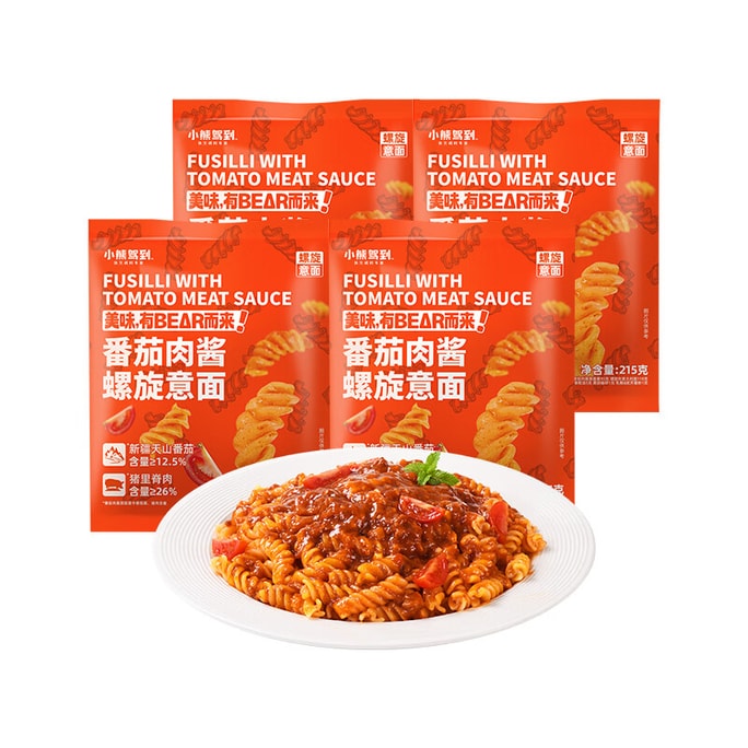 Tomato Spiral Pasta 215g*4  Kids Pasta  Instant Macaroni