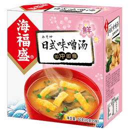 【中国直邮】 海福盛 即食速食汤方便速溶汤冲泡日式味噌汤50g*2盒 | 亚米