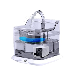 【中国直邮】 HSPM 新款宠物智能循环活水饮水机 二代自动感应无线充电款 F