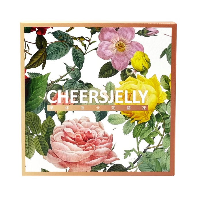 【台湾直送】CHEERSJELLY 低カロリーりんごこんにゃくゼリー 336g 6個入