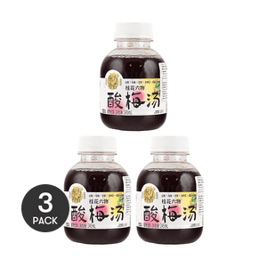 轻上 桂花六物酸梅汤 245ml *3【3份超值装】【传统酸梅汤 解油解腻】