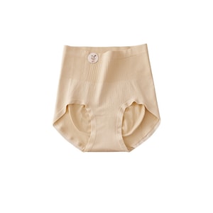 【中国からの直送】ボナッセ ハイウエスト 下着 綿股抗菌お腹コントロールパンツ ライトアプリコット 2組 フリーサイズ