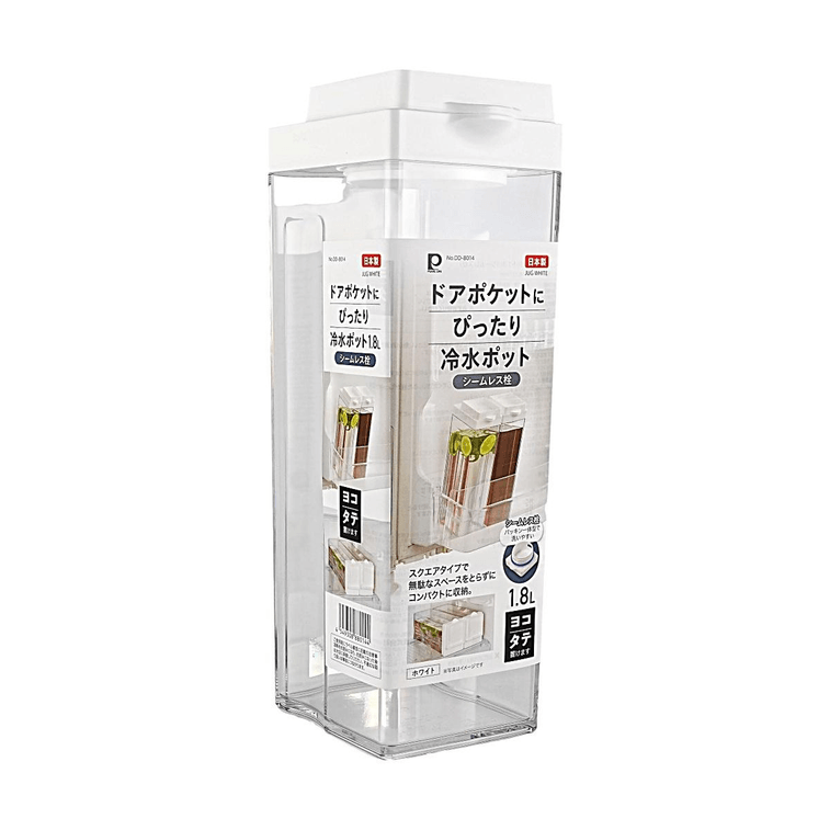 Refrigerator Door Water Pitcher, Seamless Plug Design, 60.87 fl oz, Horizontal and Vertical Leak-Proof 3