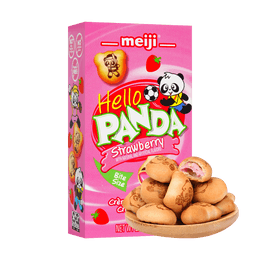 Hello Panda Biscuit with Strawberry Cream Filling 60g
