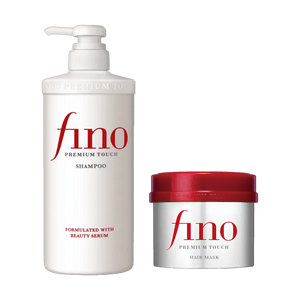 日本FINETODAY FINO芬浓洗发水红宝瓶发膜洗护套装【超值装】