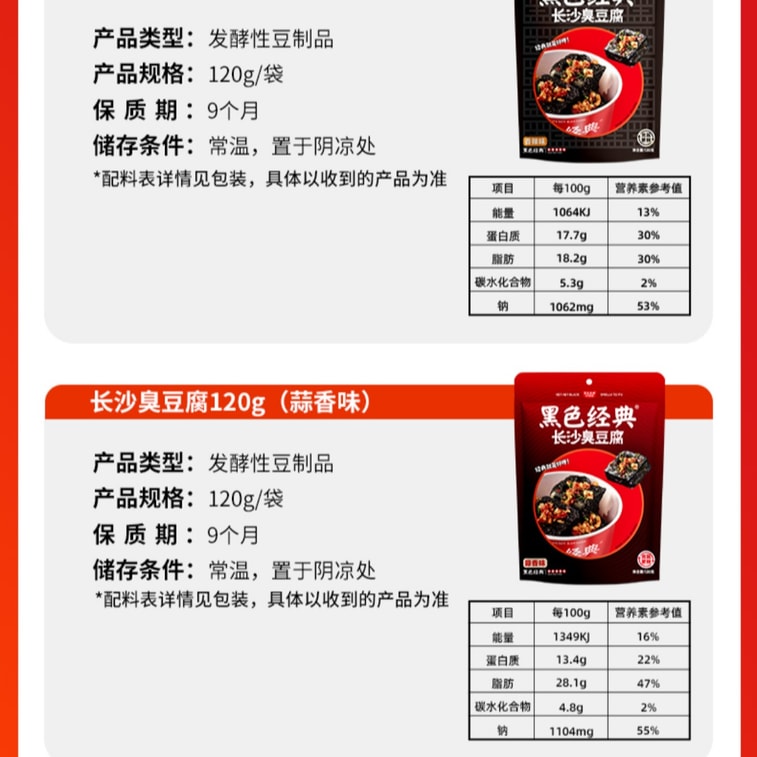 【中国直邮】 黑色经典 老长沙捞汁豆腐 香辣味 豆腐干辣条办公室休闲湖南特产臭豆腐小吃零食【鲜炸浸卤 外弹里嫩 汤汁四溢】 120g 5