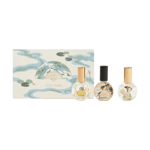 THE BEAST野獸派 朵雲軒荷香扇莊居室噴霧禮盒 便攜隨身室內香氛 10ml×3 金不換 / 荷花渡 / 美人扇【情人節禮物】