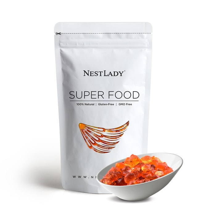 미국 NestLady Graceful Bird's Nest 4A 등급 영양 주름 방지 복숭아 껌 밸류 팩 454g 1 lb.