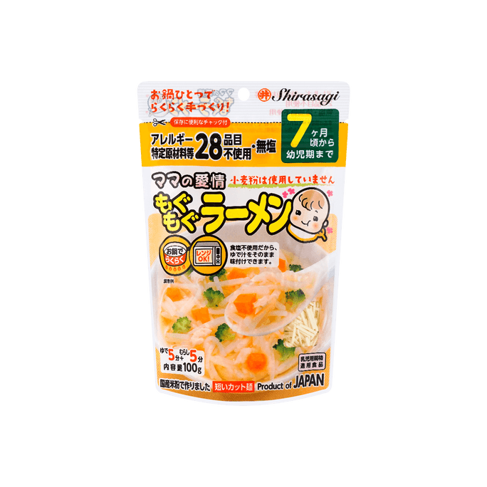 日本Shirasagi 日式即食面条汤 100g 【0脂低卡】