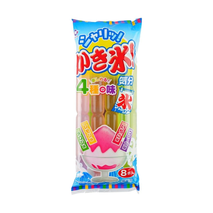 Fruit Bar Ice Cream Melon Lemon Strawberry Grape Flavor 2.2 fl oz * 8