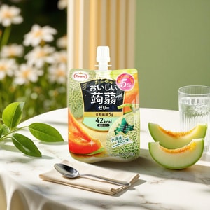 Konjac Jelly Drink  Melon Flavor,5.2 oz [ 0 Fat Low Calories]