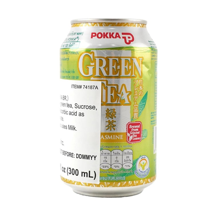 日本POKKA SAPPORO札幌 綠茶飲料 茉莉口味 罐裝 300ml 13