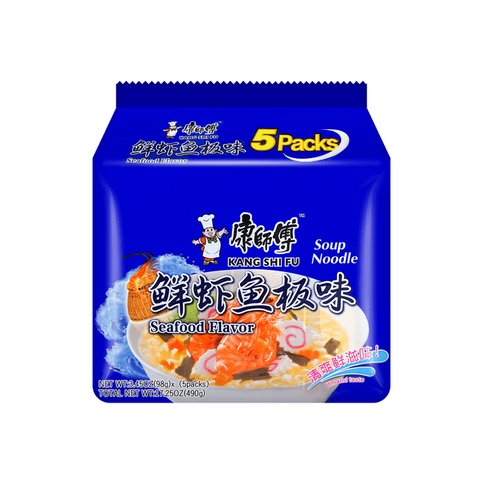 Seafood Noodle Soup - Instant Noodles, 5 Packs* 3.45oz