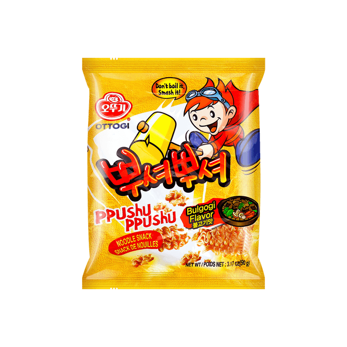 【TWICE Nayeon & Jeon Somi Favorite】Ppushu Ppushu Noodle Snack Bulgogi flavor 90g