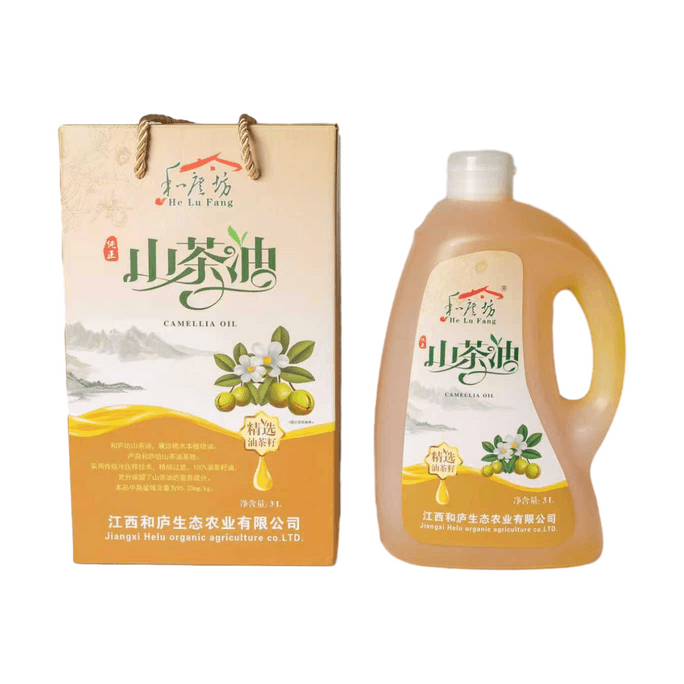 美国 和庐坊 有机纯正山茶油 3L