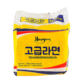 한국 스타일 플레인 인스턴트 라면 2.99oz*5팩【쫄깃하고 탱탱함】【훠궈에 완벽】