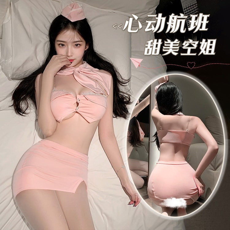 Spring breeze sends warmth tube top stewardess suit uniform sexy lingerie sexy pure desire exposed buttocks free1 piece - Yami.com Spring breeze sends warmth tube top stewardess suit uniform sexy lingerie sexy pure desire exposed buttocks free1 piece - Yami.com