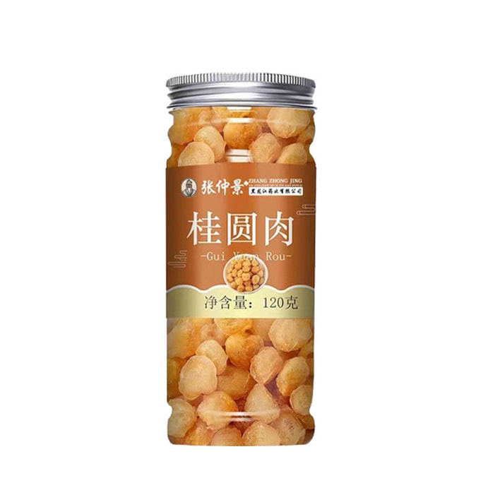 Zhang Zhongjing's Traditional Sun-Dried Longan Pulp (120g): Thick, seedless, ready to eat. No added water, no sulfur fumigation. Suitable for brewing tea, making soup, or eating directly.