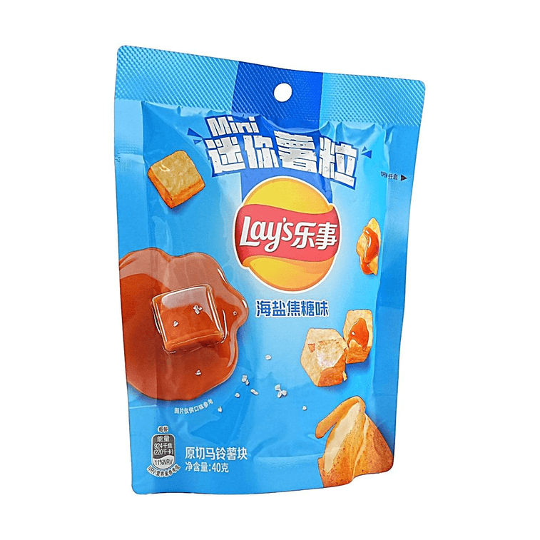 Mini Potato Cubes Honey Butter Flavor+Sea Salt Caramel Flavor, 2.82 oz【2 Flavors 2 Combo Packs】【Original Cut Potato Cubes】 10