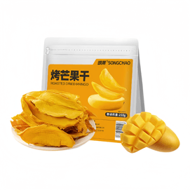 Roasted Dried Mango, No Added Sugar, No Additives, Thick-Cut Fruit Slices 250g*1 Bag