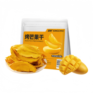 Roasted Dried Mango, No Added Sugar, No Additives, Thick-Cut Fruit Slices 250g*1 Bag