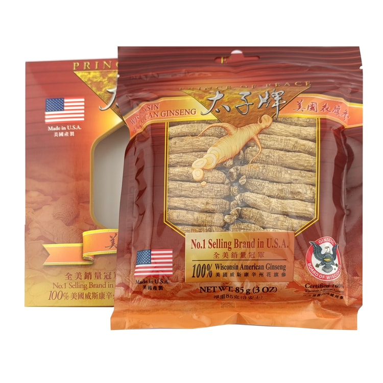【未開封】アメリカ　ウィスコン州　高麗人参　ハーブ　Ginseng PRINCE OF PEACE プリンスブランド ウィスコンシン産長根高麗人参（米