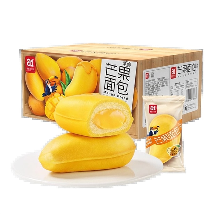【中国直送】おやつ研究所 マンゴーパン 栄養たっぷり朝食 インターネット セレブ菓子 デザート オフィス アフタヌーンティー 355g/箱