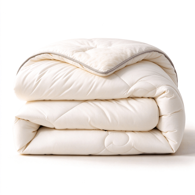 Home Textiles Australian Imported Wool Blanket Anti-Bacterial Spring Bed Core Dormitory Winter Blanket Thick And Warm All-Season Bedding Set 220cm*240cmWinter Blanket (White) Ivylene 1 Bed