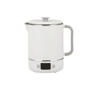 Electric Slow Cooker - Compact Porridge Maker 316 Stainless Steel Portable Multi-Function Soup Pot 110V Kettle Pure White Single Unit