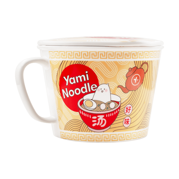 闇ラーメンボウル セラミックスープヌードルボウル 電子レンジ&オーブン対応 蓋付き 鍋に最適 1000ml 3