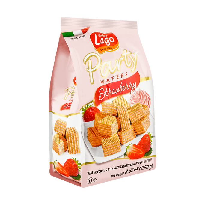 Party Wafer Strawberry 250g