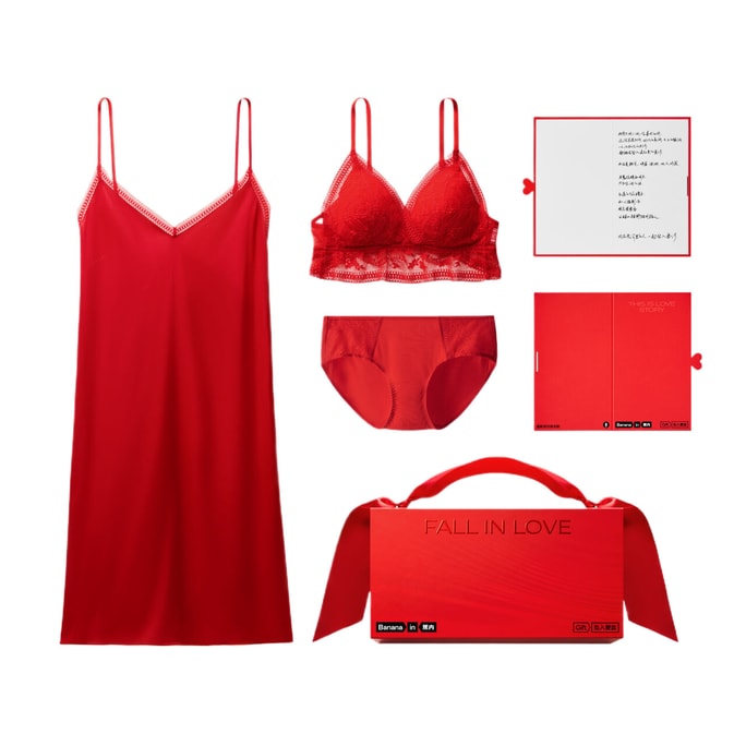 Bra Set Red M (70C/75A/75B)