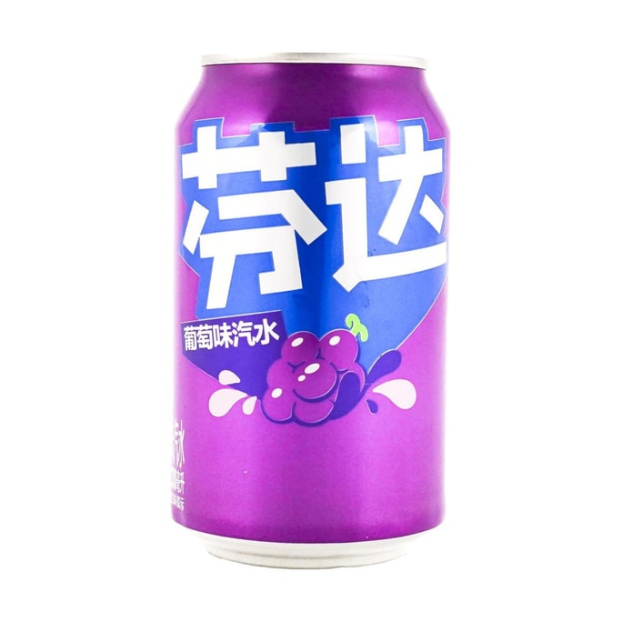 Fanta Grape Flavored Soda - 330ml Import Can