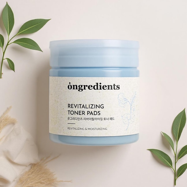 韩国ONGREDIENTS温丽 焕活生机湿敷棉片 60片 去角质平滑 清爽补水 镇静保湿