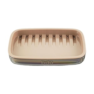 Double Layer Drain Soap Dish No Drill Bathroom Soap Holder 13.7×8.5×2.4cm