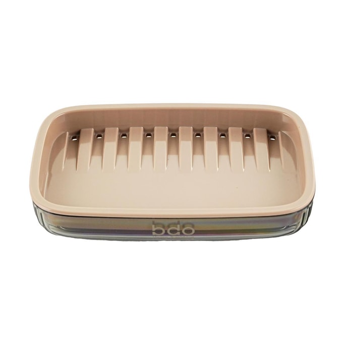 Double Layer Drain Soap Dish No Drill Bathroom Soap Holder 13.7×8.5×2.4cm